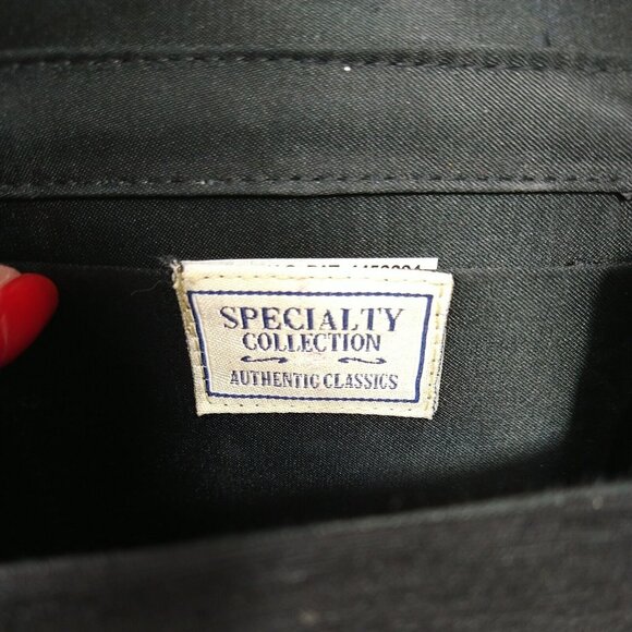 Specialty Collection Evening Crossbody Bag Black Purse Makeup Mirror Flap Close - Picture 7 of 13